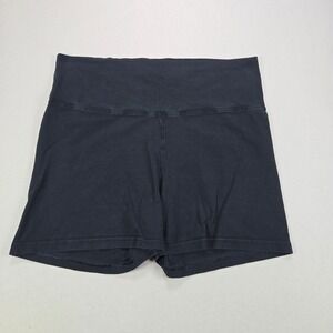 Tna‎ Shorts Athletic High Waisted Bike Solid Black Women Plus 1X